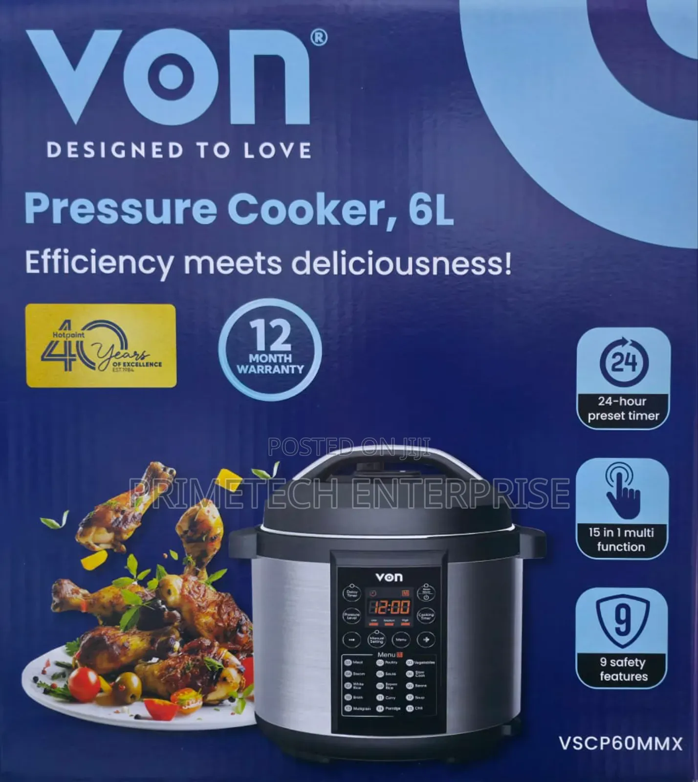 Von Pressure Cooker -6ltrs