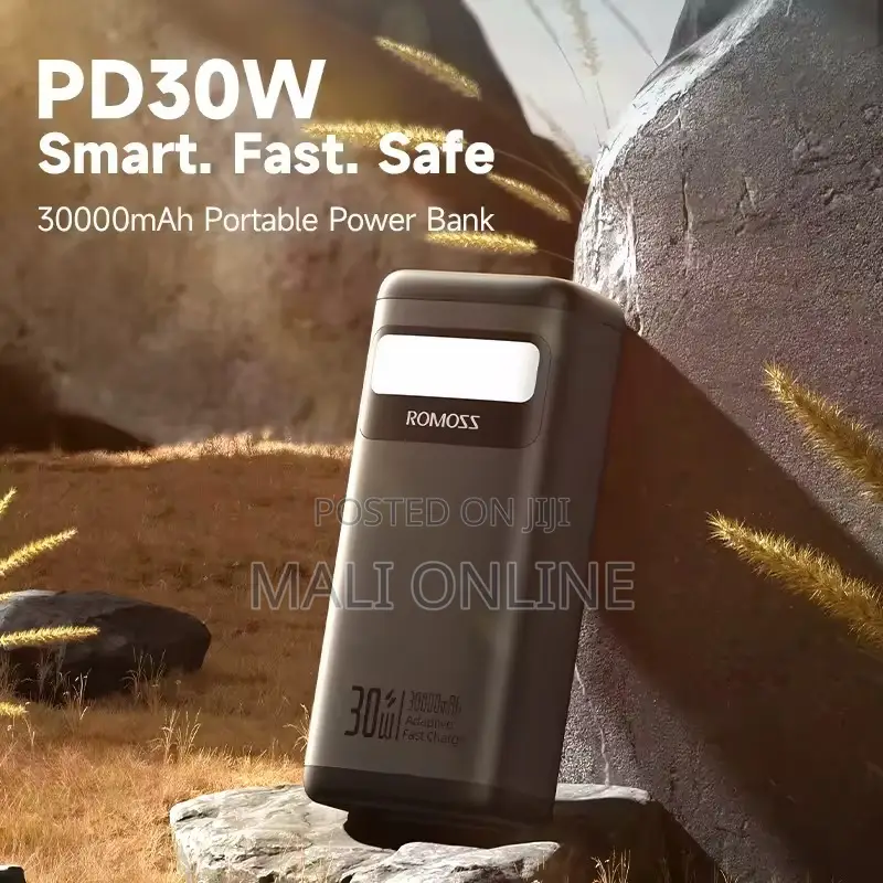 Romoss Pmt30 30000mah Power Bank With 30w Fast Charging