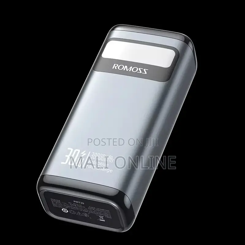 Romoss Pmt30 30000mah Power Bank With 30w Fast Charging