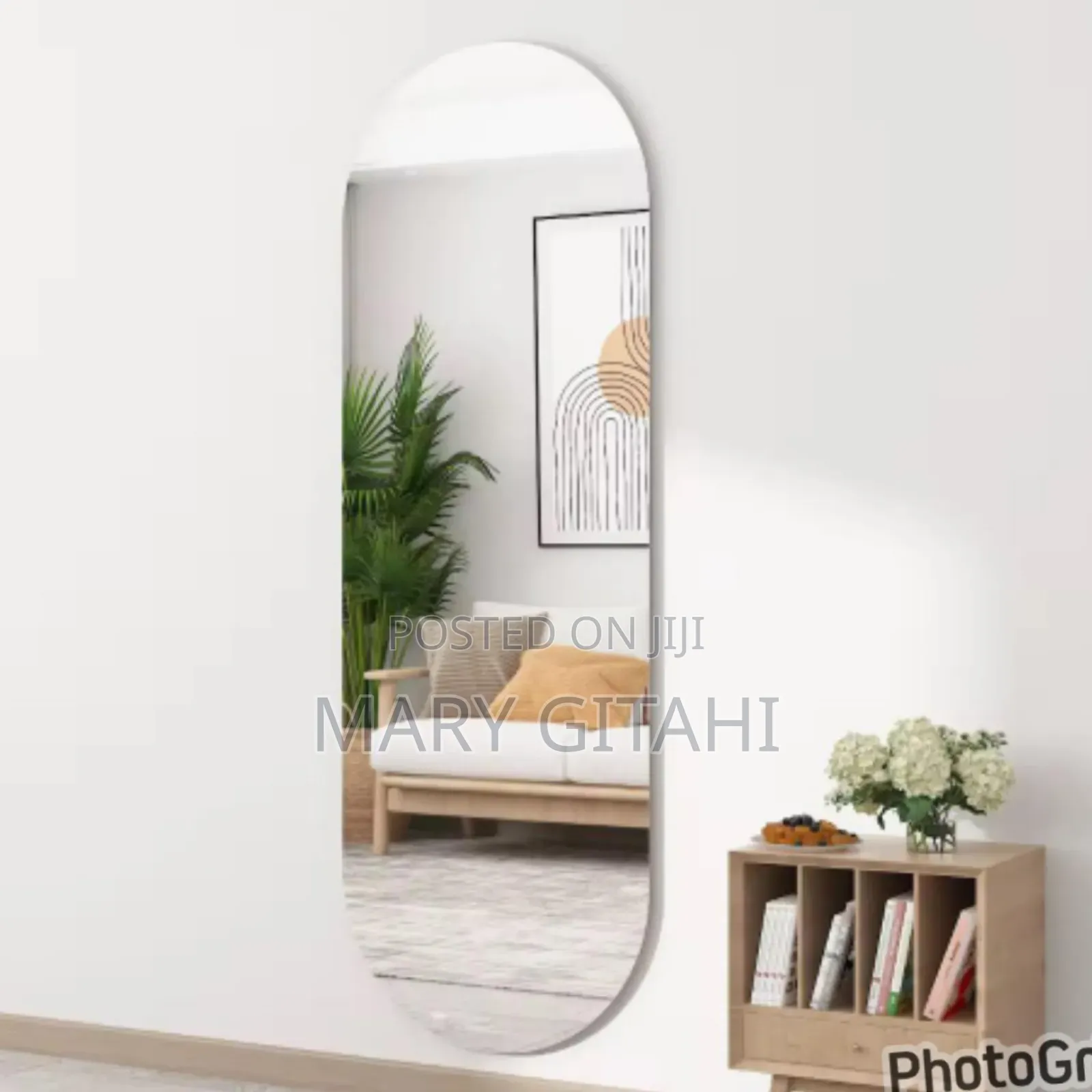 Unbreakable Acrylic Mirror / Self Adhesive Mirrors* Oval