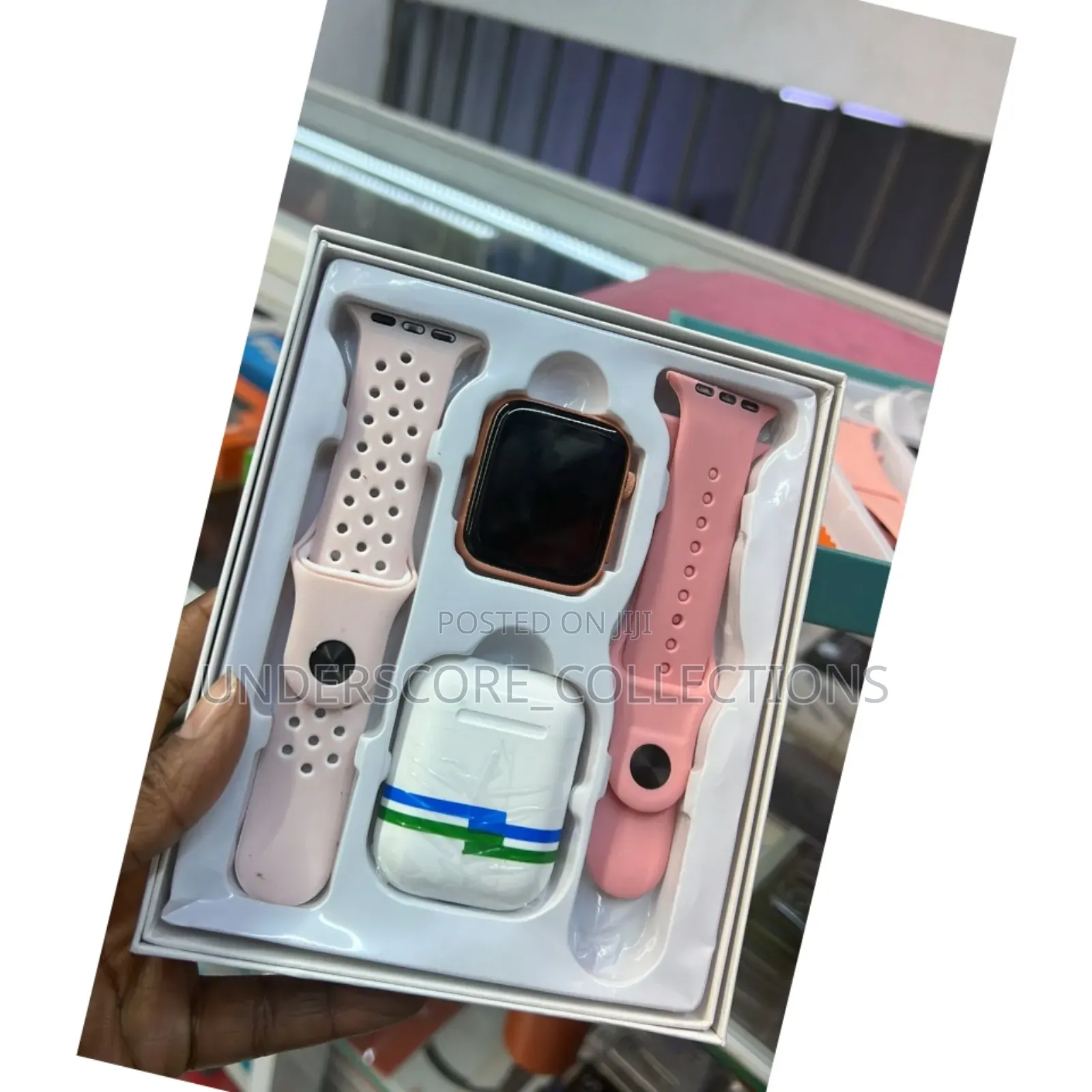 * 2 In 1 Strap Smart Watch With Free Earpods