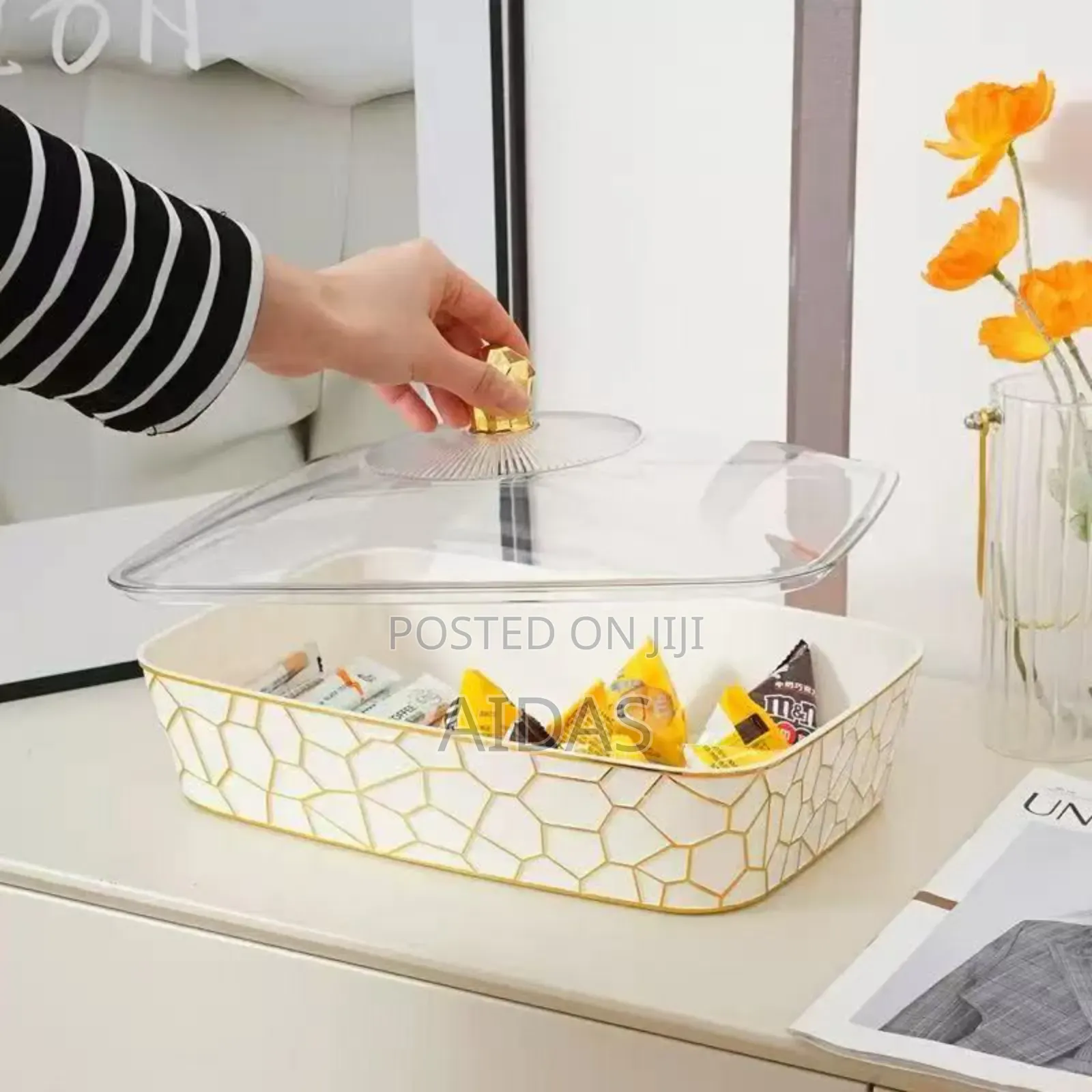 3pcs Melamine Serving Bowls With Lids Storage Serving Set