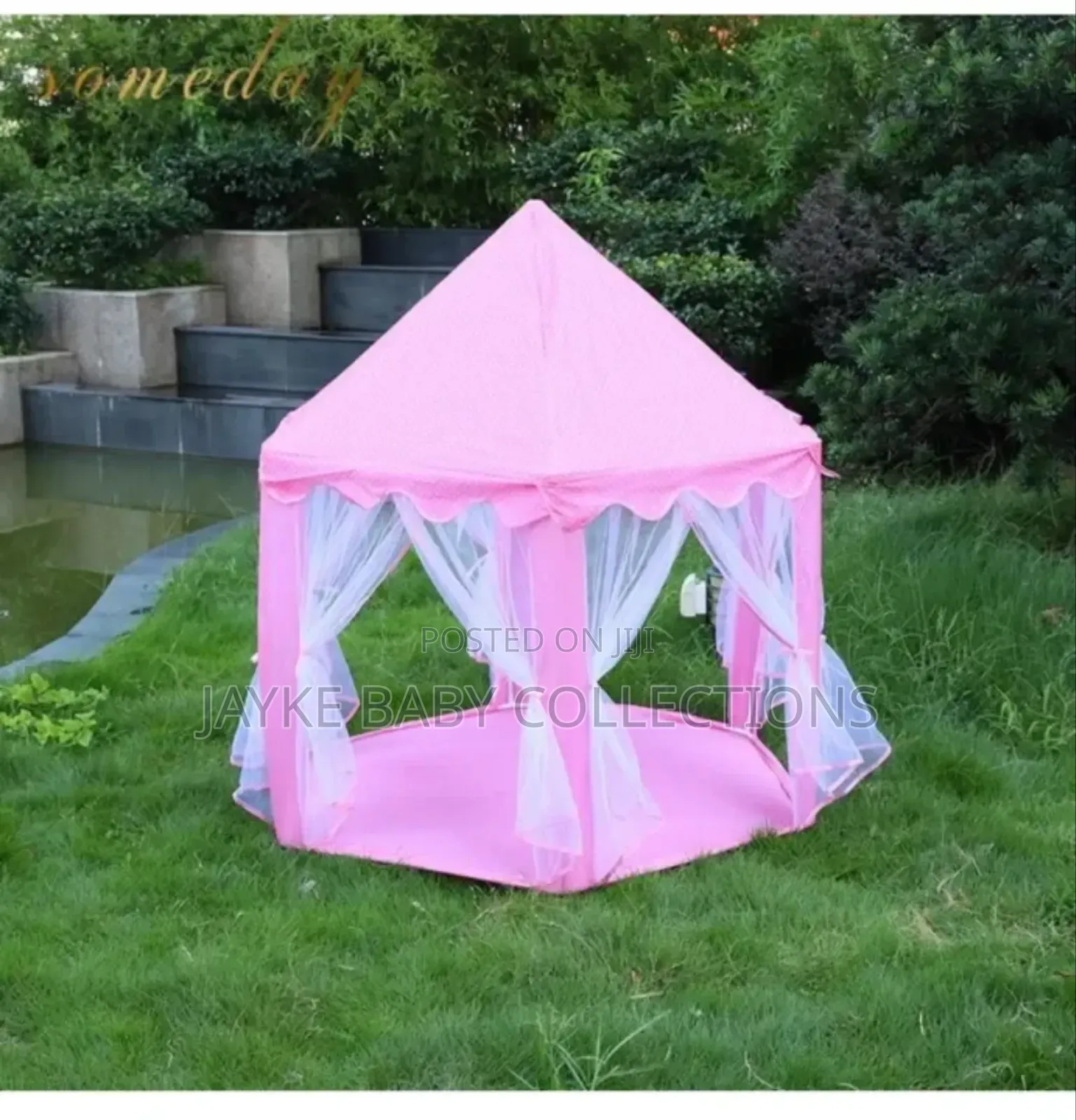 Princess Castle Play Tent for Girls With Magical Star Lights