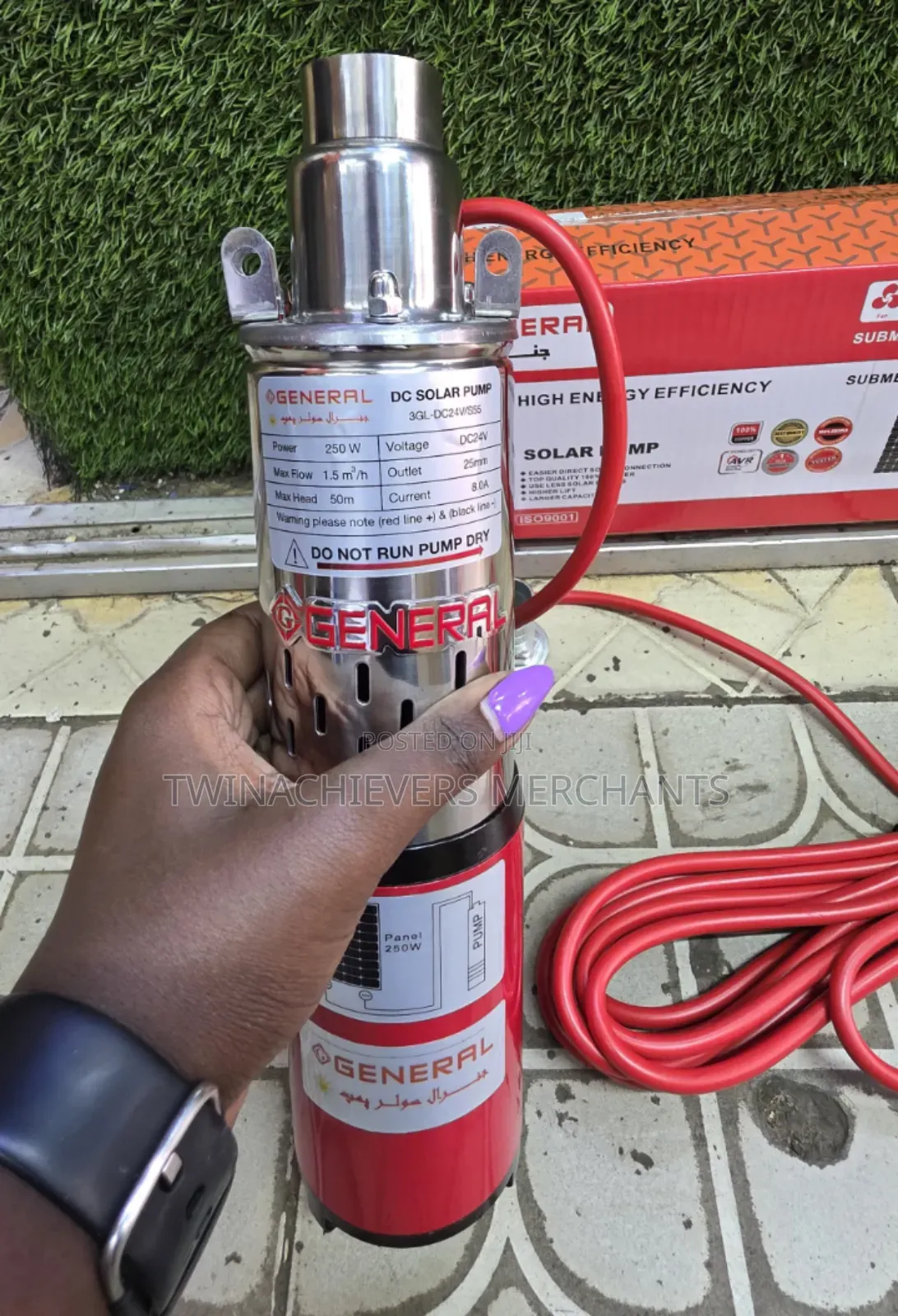 Solar Submersible Water Pump 250w 50mtrs(General)