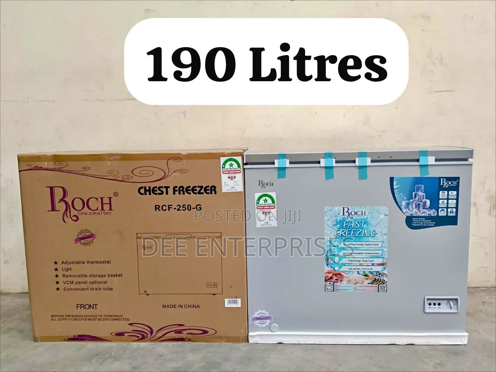 190 Litres Roch Chest Freezer