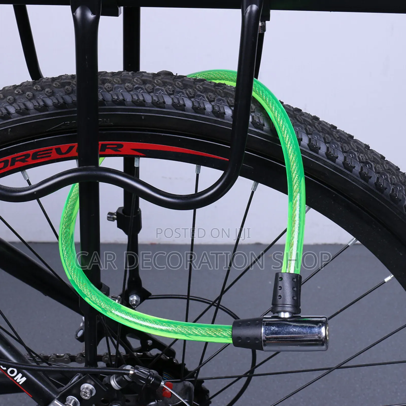 Green Bike Antitheft Cable Lock