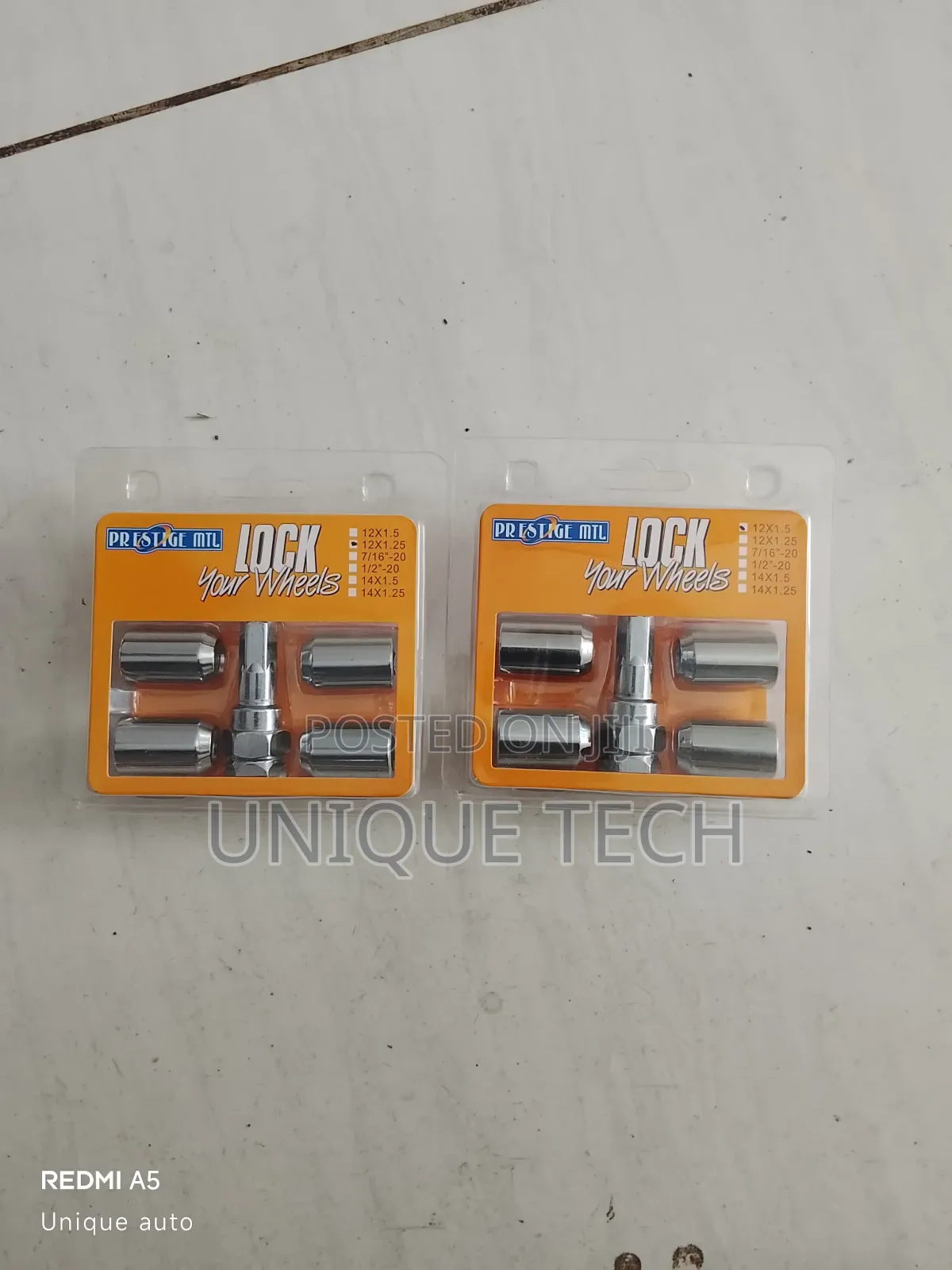 Anti-theft Allen Key Lock Nuts Set Of 4