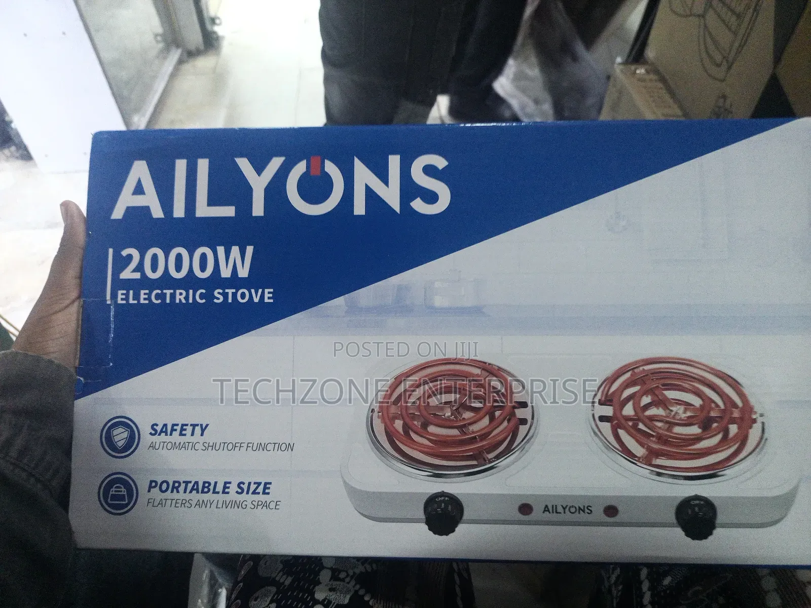 Ailyons Double Hot Plate Coil Non-Stick Electric Cooker