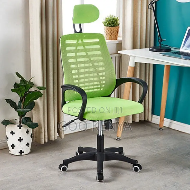 Office Chair ; Adjustable Height Swivel Mesh Backrest