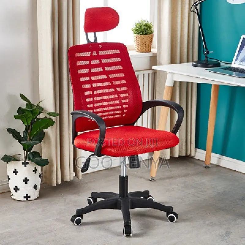 Office Chair ; Adjustable Height Swivel Mesh Backrest