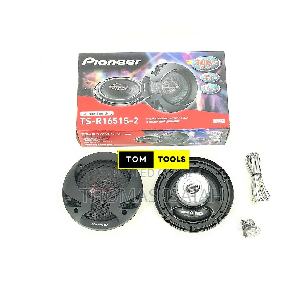 Pioneer Ts R1651s-2 300w 3 Way 16cm Flush Car Speakers