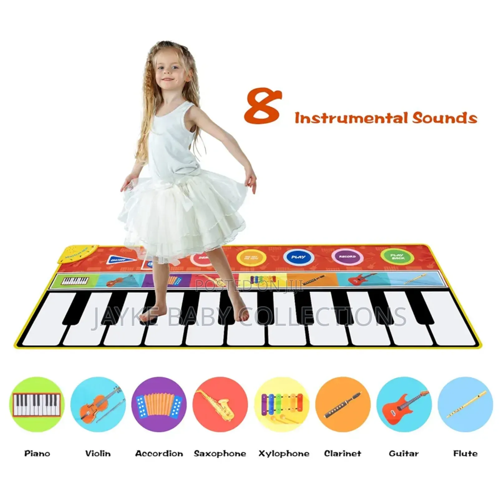 Kids Piano Music Mat – 10 Keys Dance Play Mat