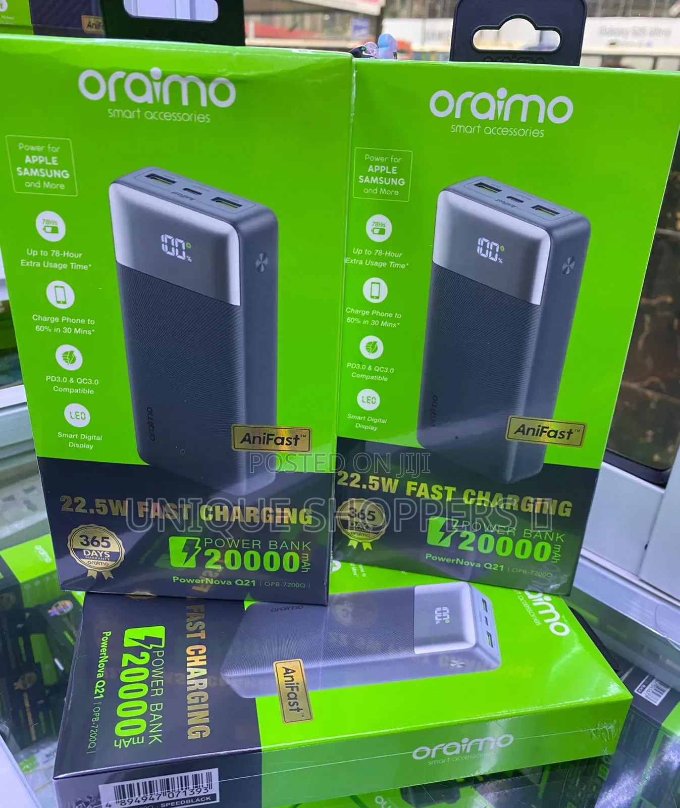 Oraimo Powernova Q21 Opb-7200q 22.5w With Smart Digital