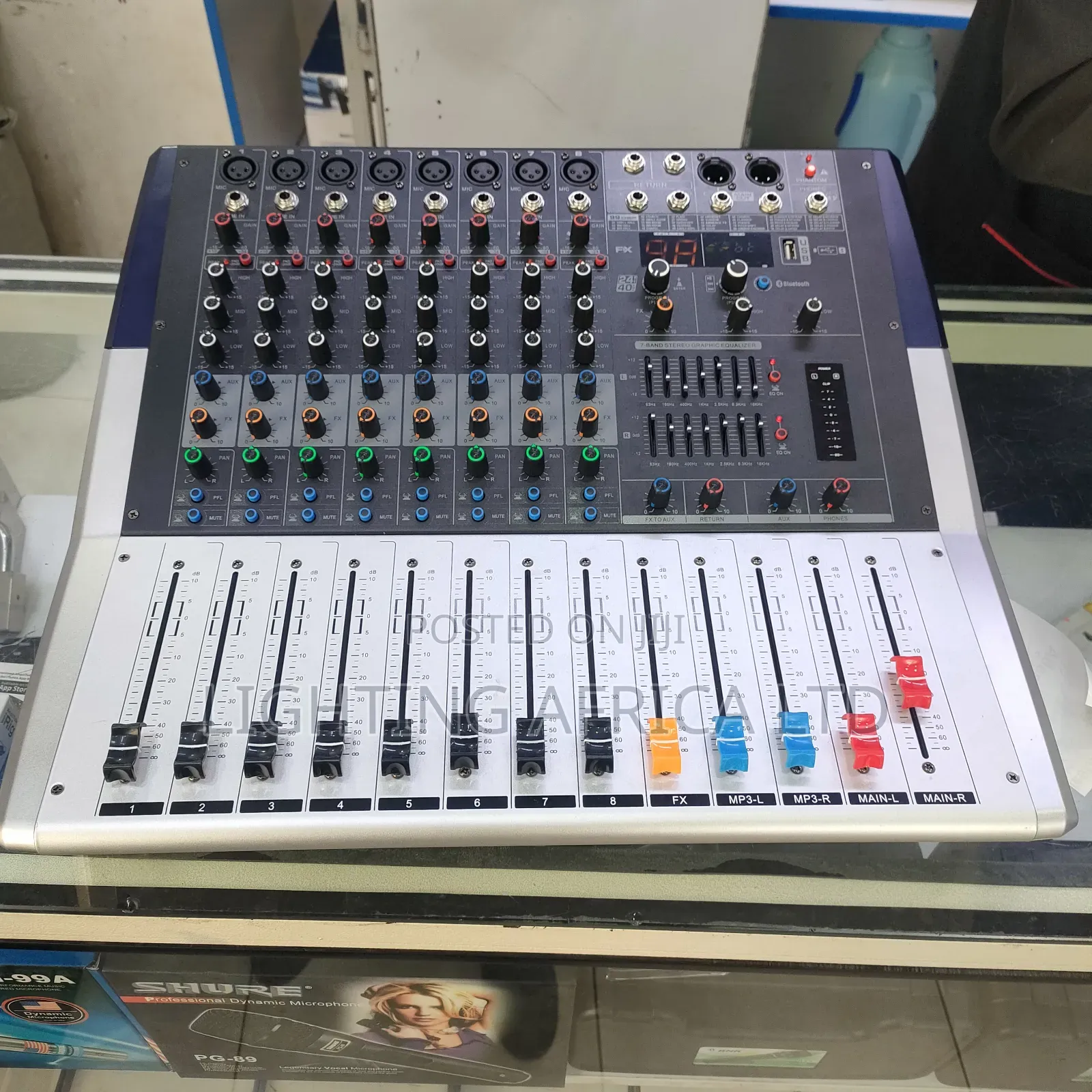 New Model 8 Channels Pro Powered Mixer With Usb/Bluetooth Cooler Fun