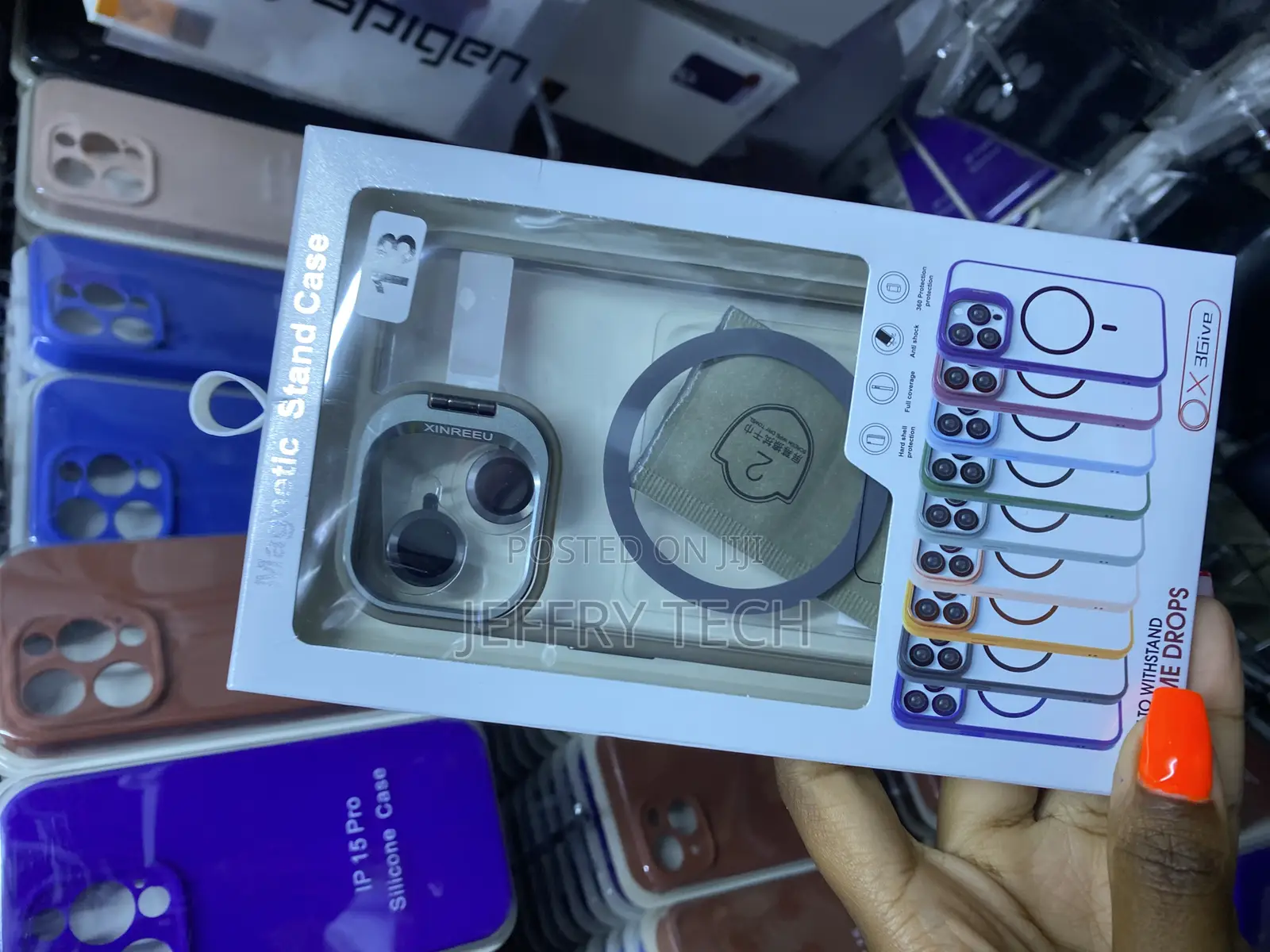 Faiono iPhone 13 Magsafe Newskin Case With Lens Stand