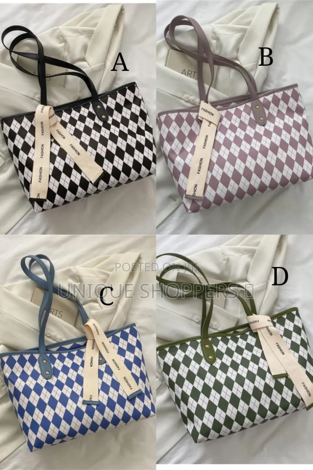 Diamond Lattice Bag/ Shoulder Tote Bag*