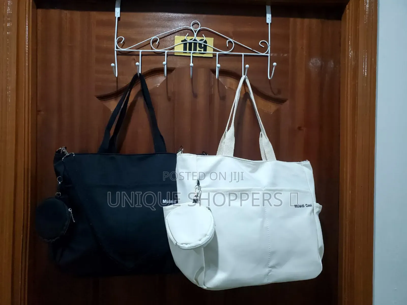 Double Sided Pocket Tote Bag/ Teen Women Large Capacity