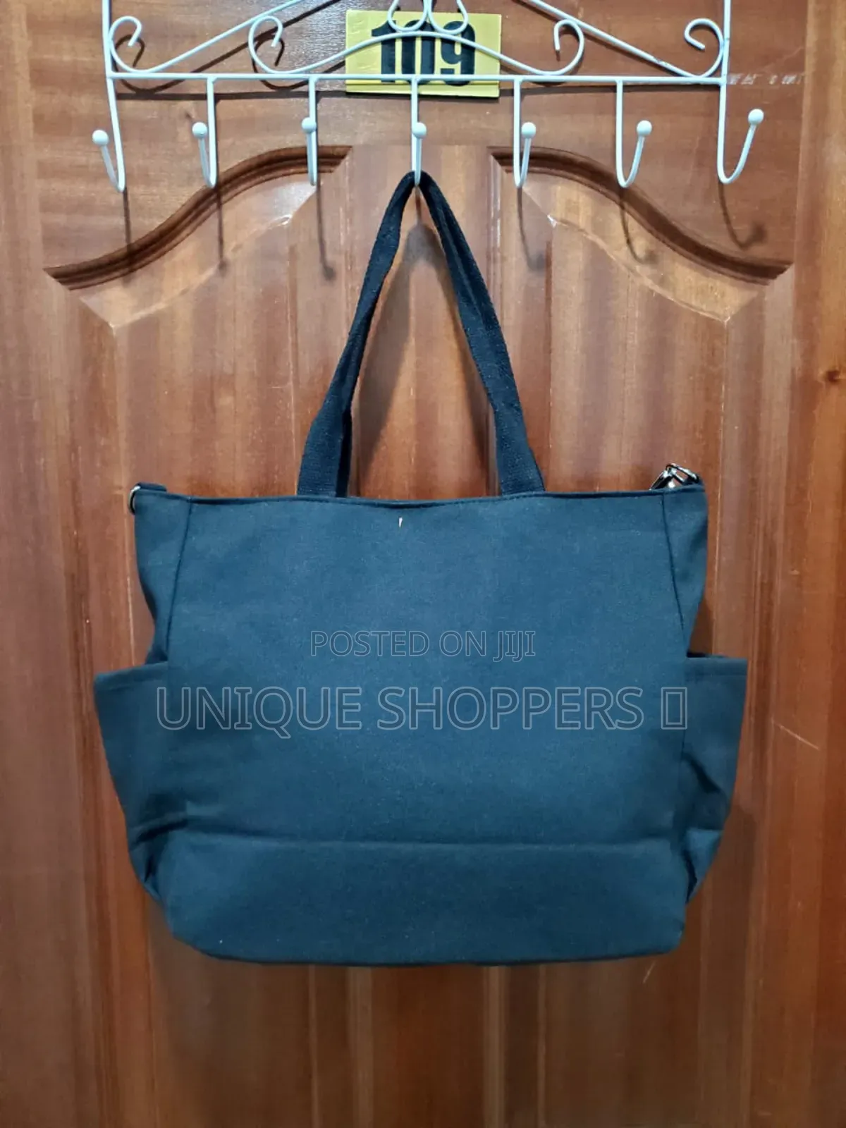 Double Sided Pocket Tote Bag/ Teen Women Large Capacity