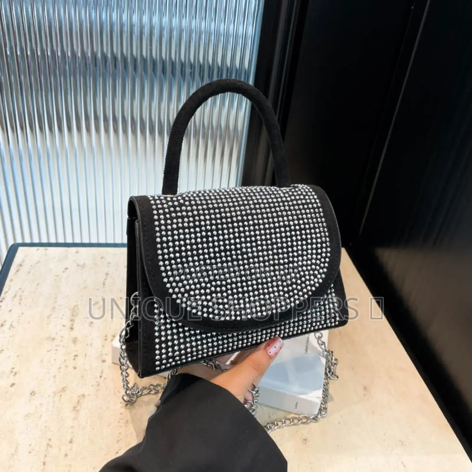 Flap Saddle Diamonds Ladies Cute Crossbody Bag*