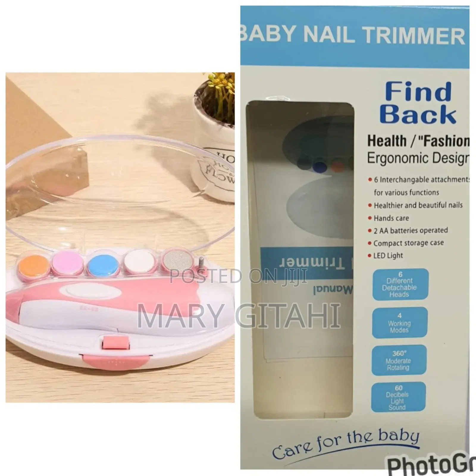 *6 Grinder Aa Battery Powered Baby To Adult Nail Trimmer