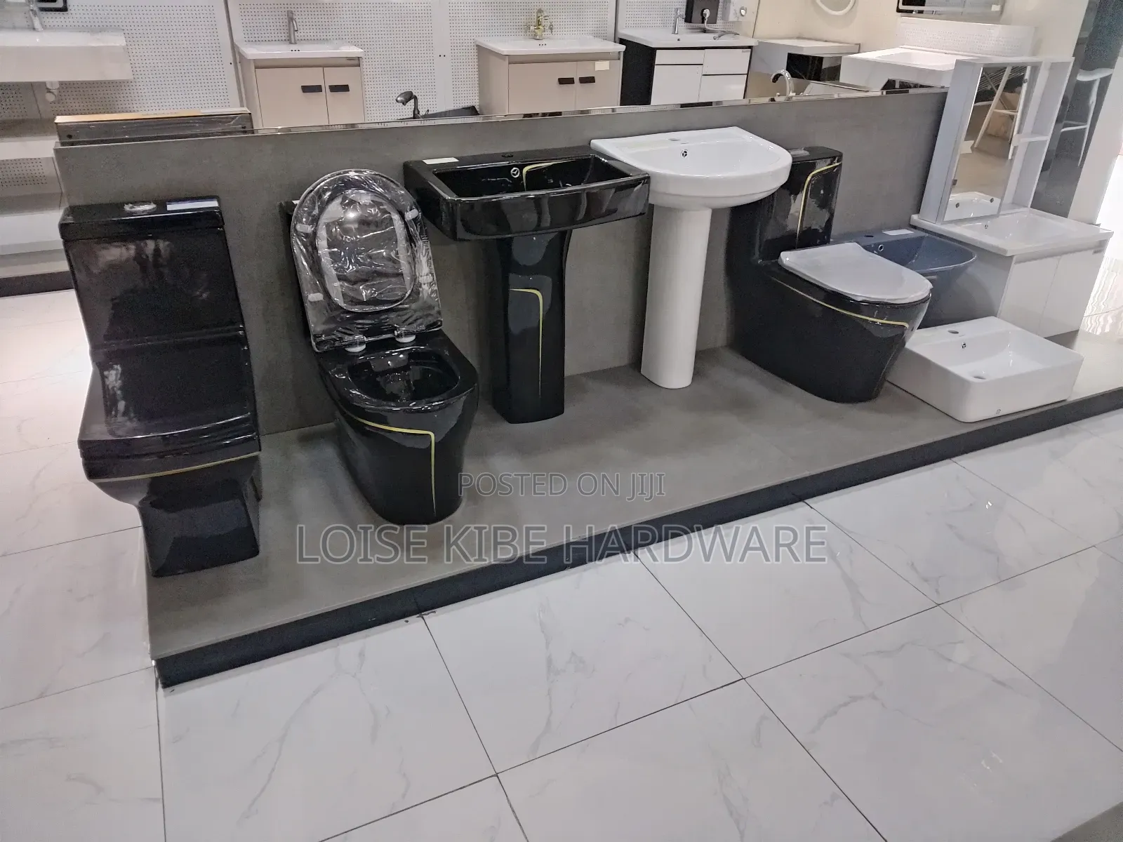 Black Toilet Half Seat Available