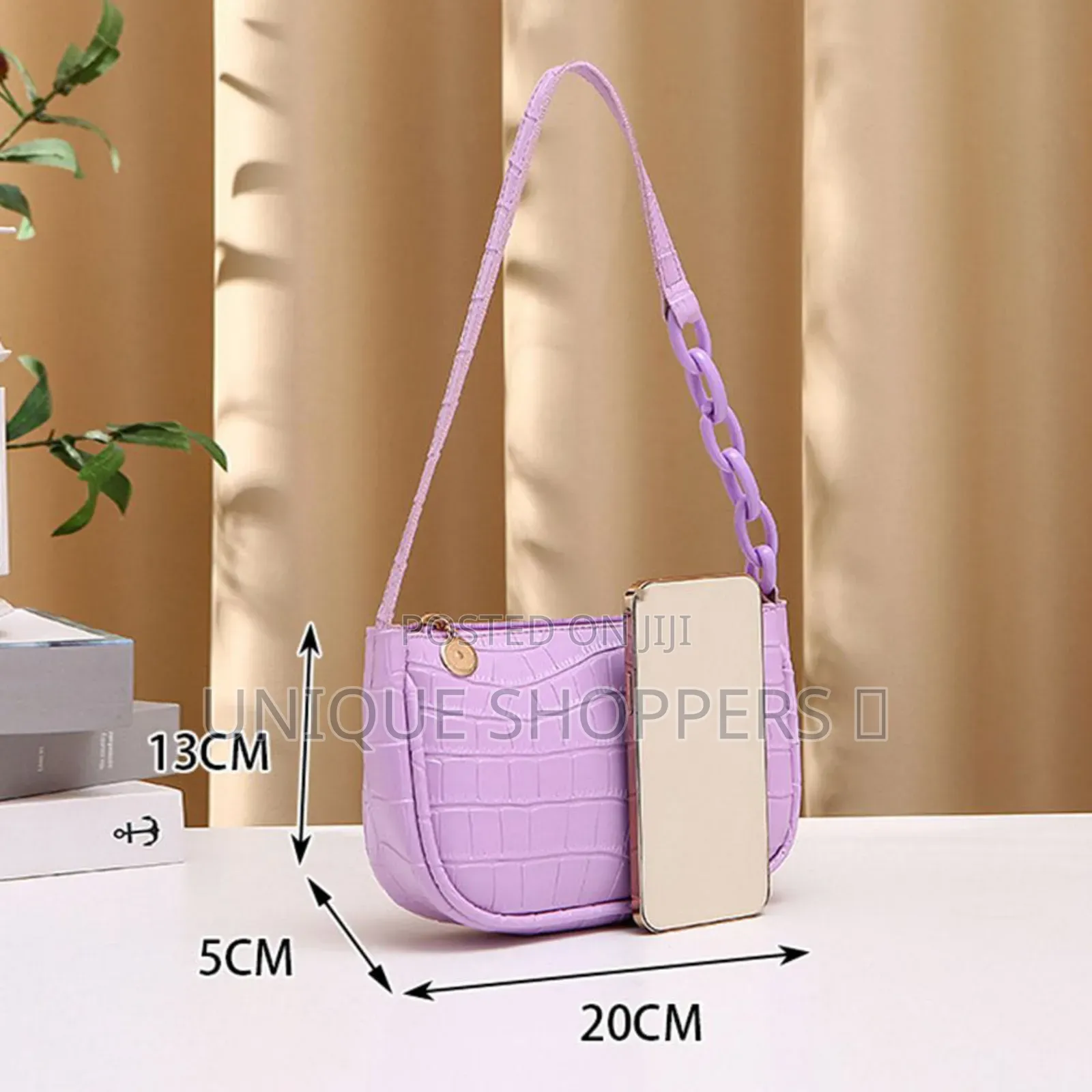Crocodile Pattern Underarm Fashion Bag*