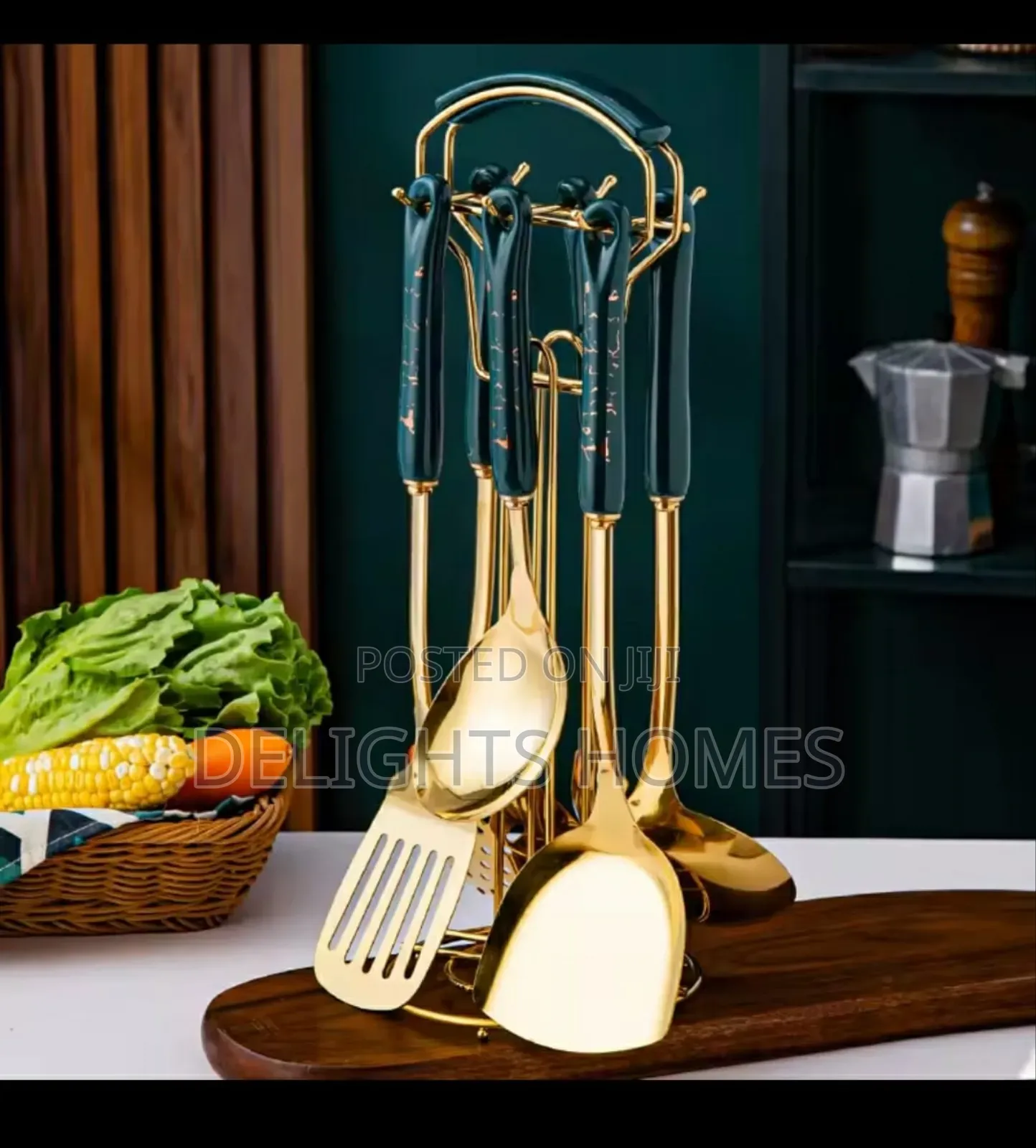 6 in 1 Gold Vanished Serving Spoon Set-Alp