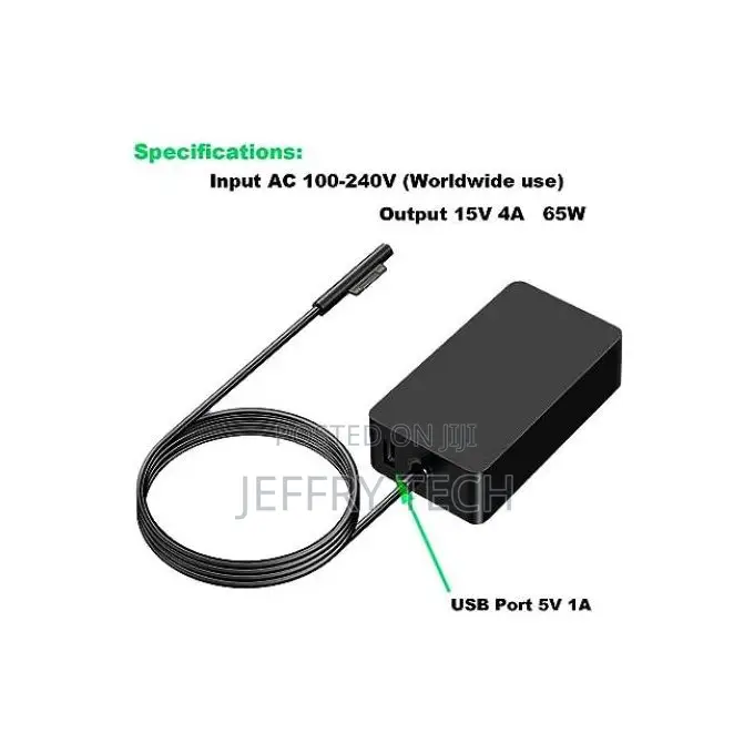Microsoft Surface Pro 7 Pro X Charger Power Ac Adapter- 65w
