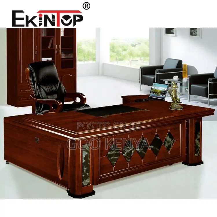 Office Desk ; Wood Executive Office Table and Chair