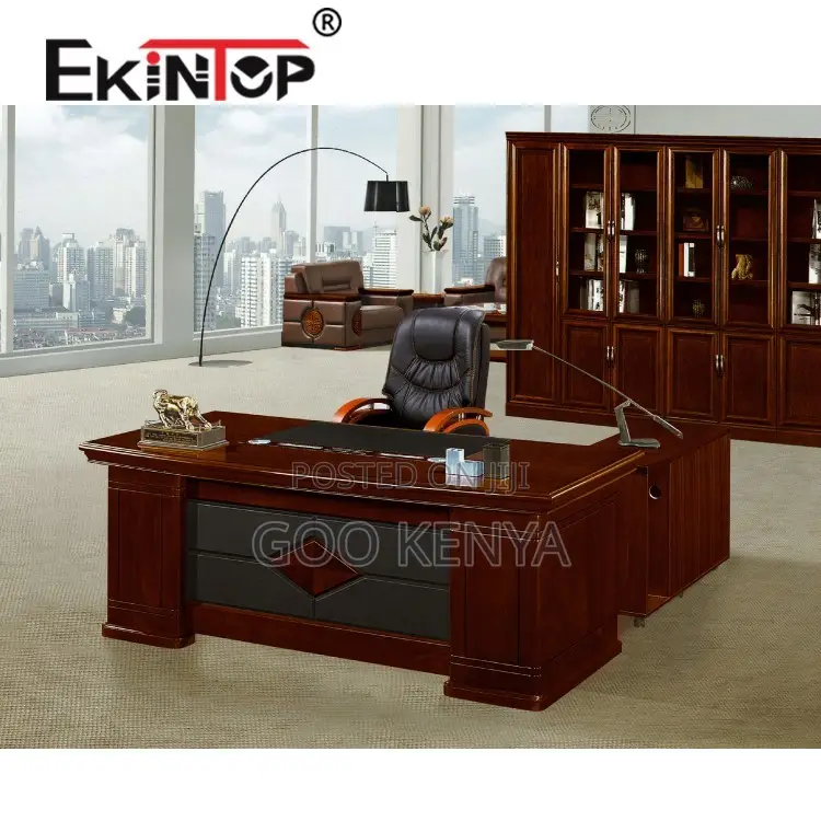 Office Desk ; Wood Executive Office Table and Chair