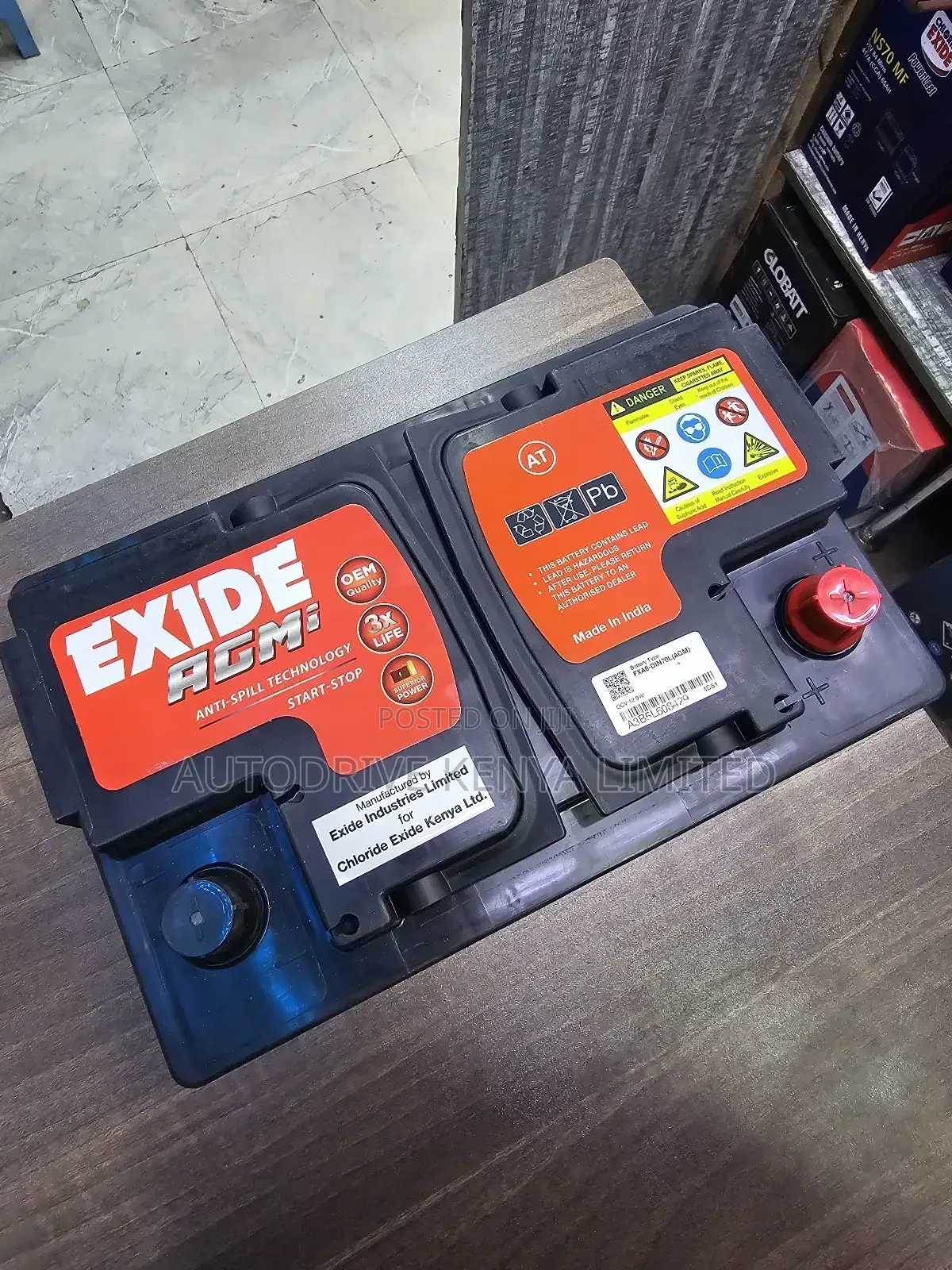 Din70 Exide Agm Start-Stop Battery