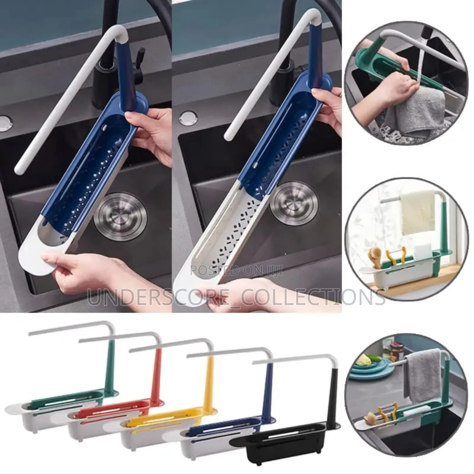 *Telescopic Sink Shelf Kitchen Sinks Organizer