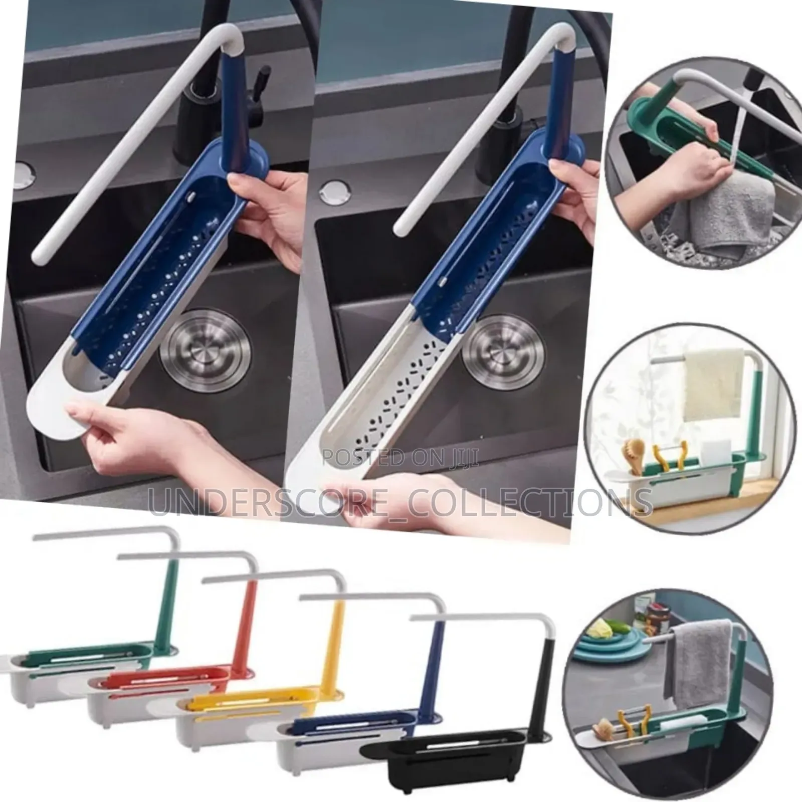 *Telescopic Sink Shelf Kitchen Sinks Organizer