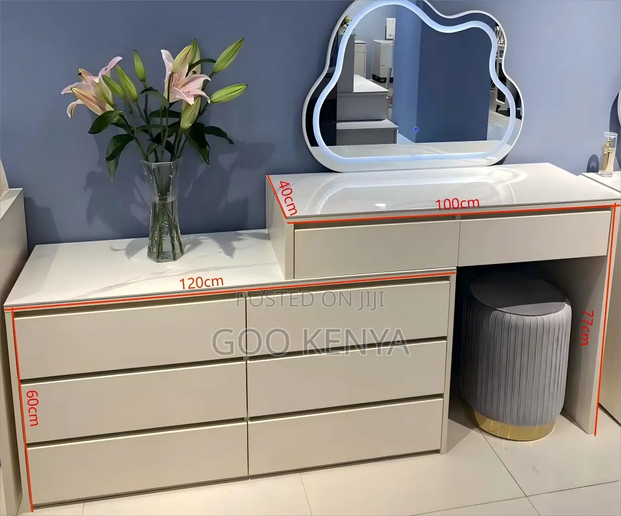 Home Dresser ; Dressing Table With Storage for Bedroom