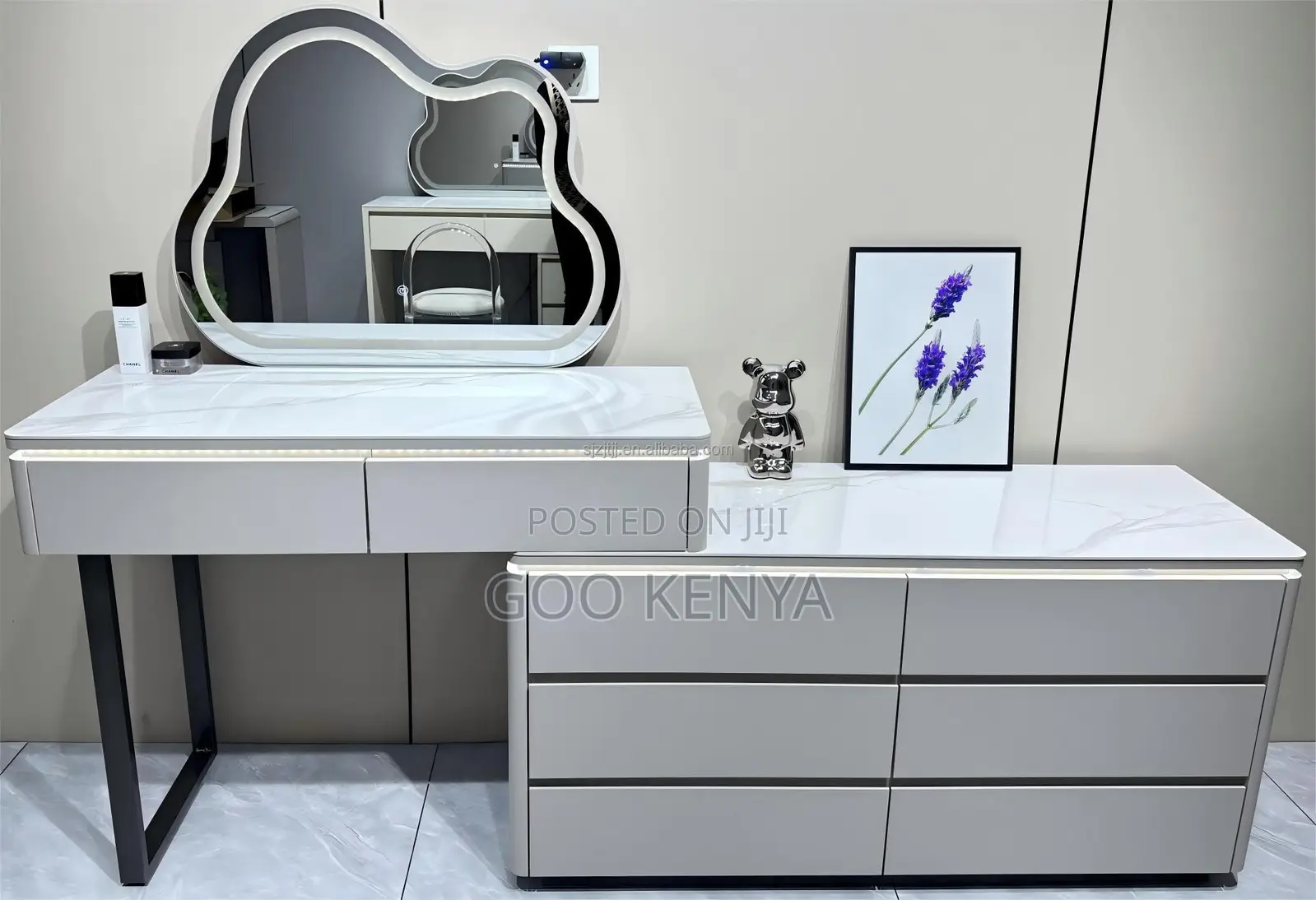 Home Dresser ; Dressing Table With Storage for Bedroom