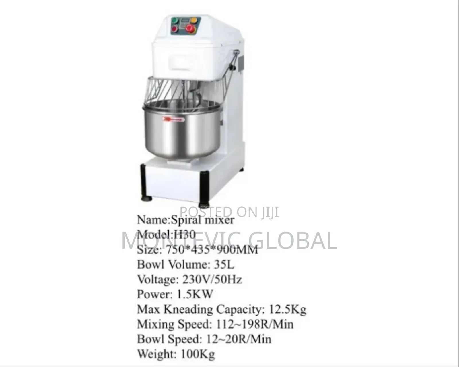 Premier Spiral Mixers 35l Bowl