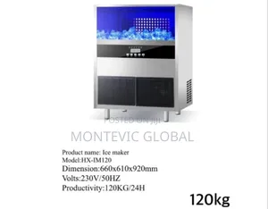 Commercial Ice Cube Maker 120kgs/24hrs