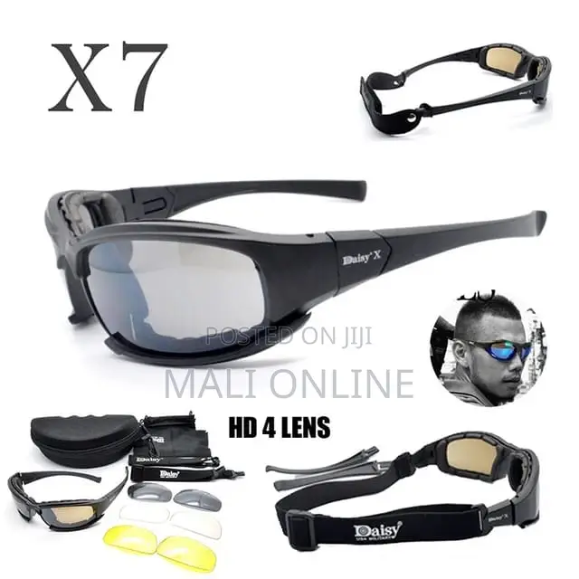 Polarized Daisy X7 Tactical Sunglasses With 4 Lenses