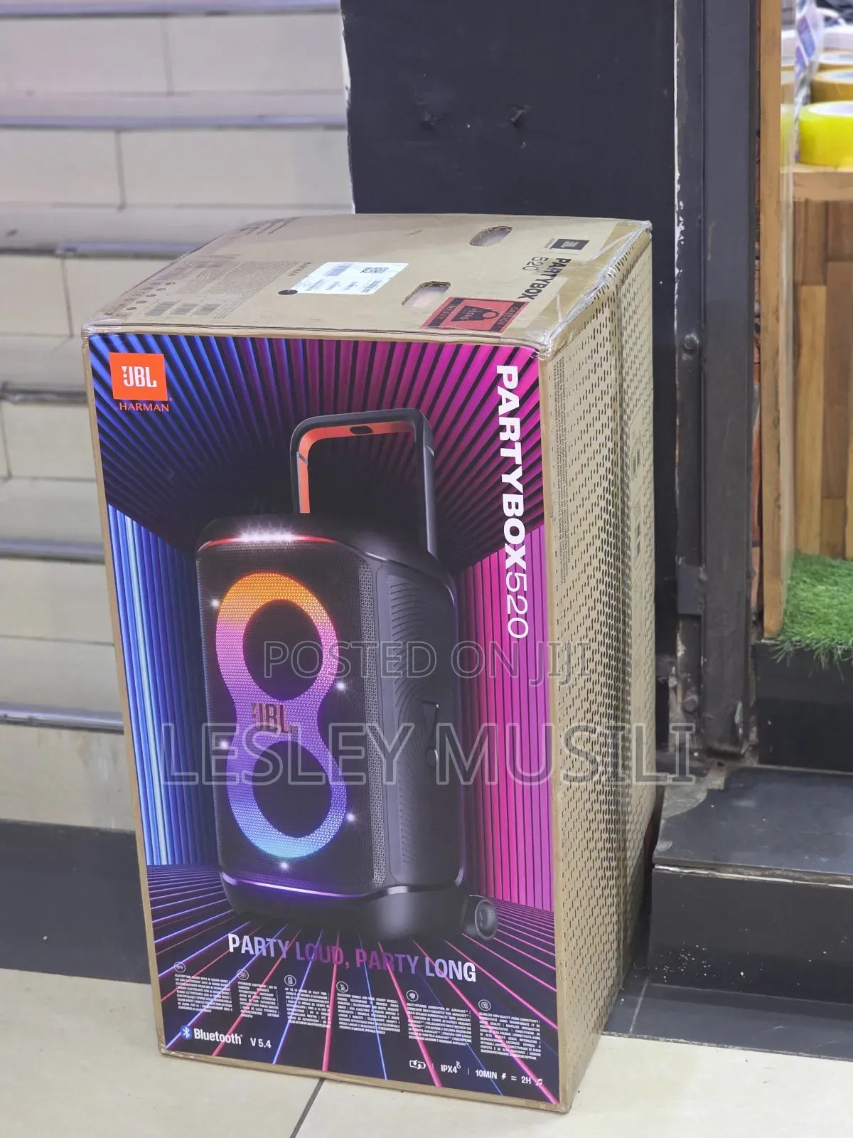 JBL Partybox 520 - Portable Battery-Powered Party Speaker
