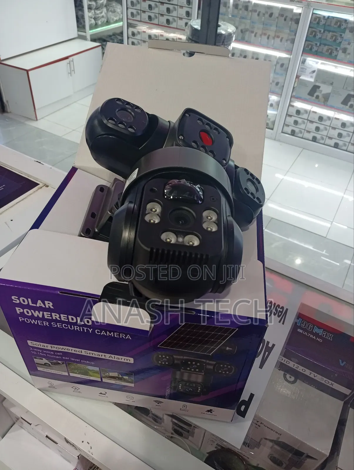 4g Simcard Solar Tripple Lens Powered PTZ CCTV Camera.