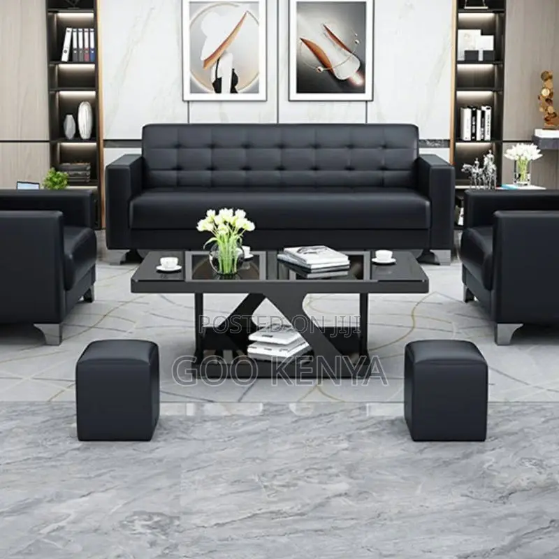 Office Sofa ; 5-Seater Reception Office Sofa