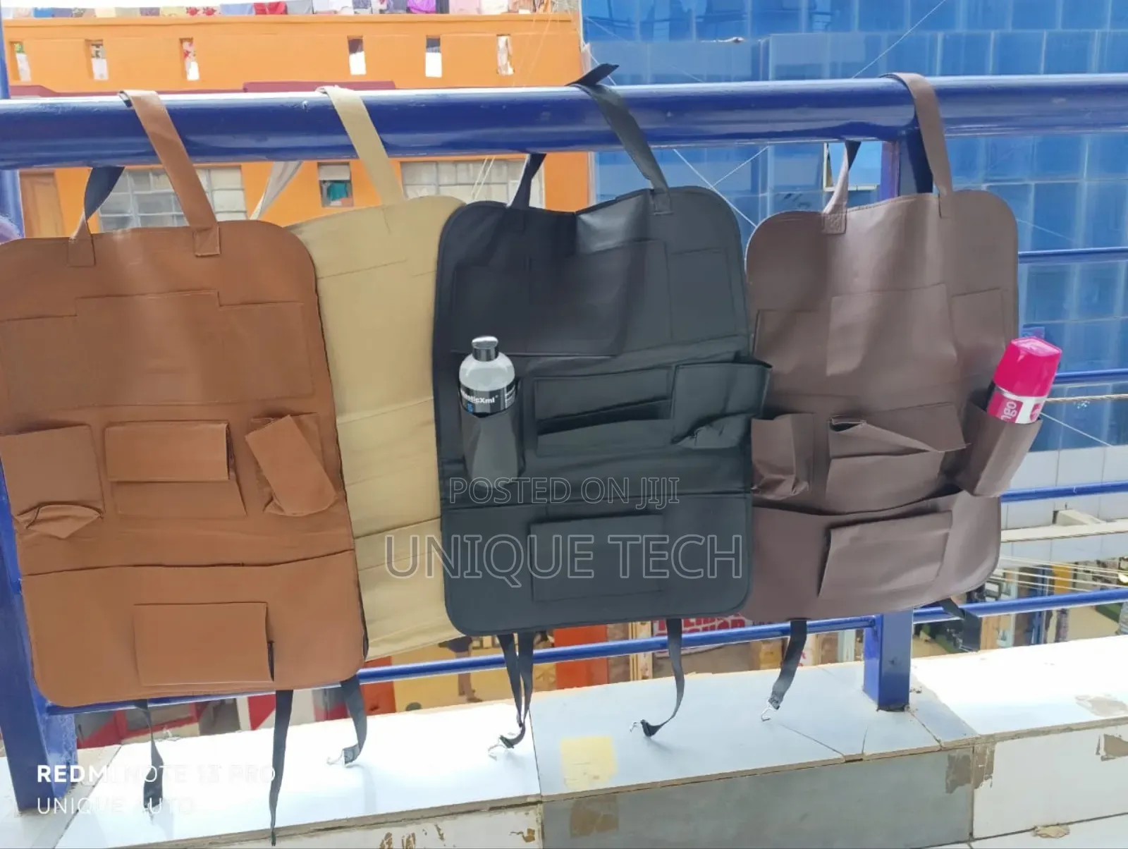 Buy Universal Leather Car Backseat Storage Bag Organizer