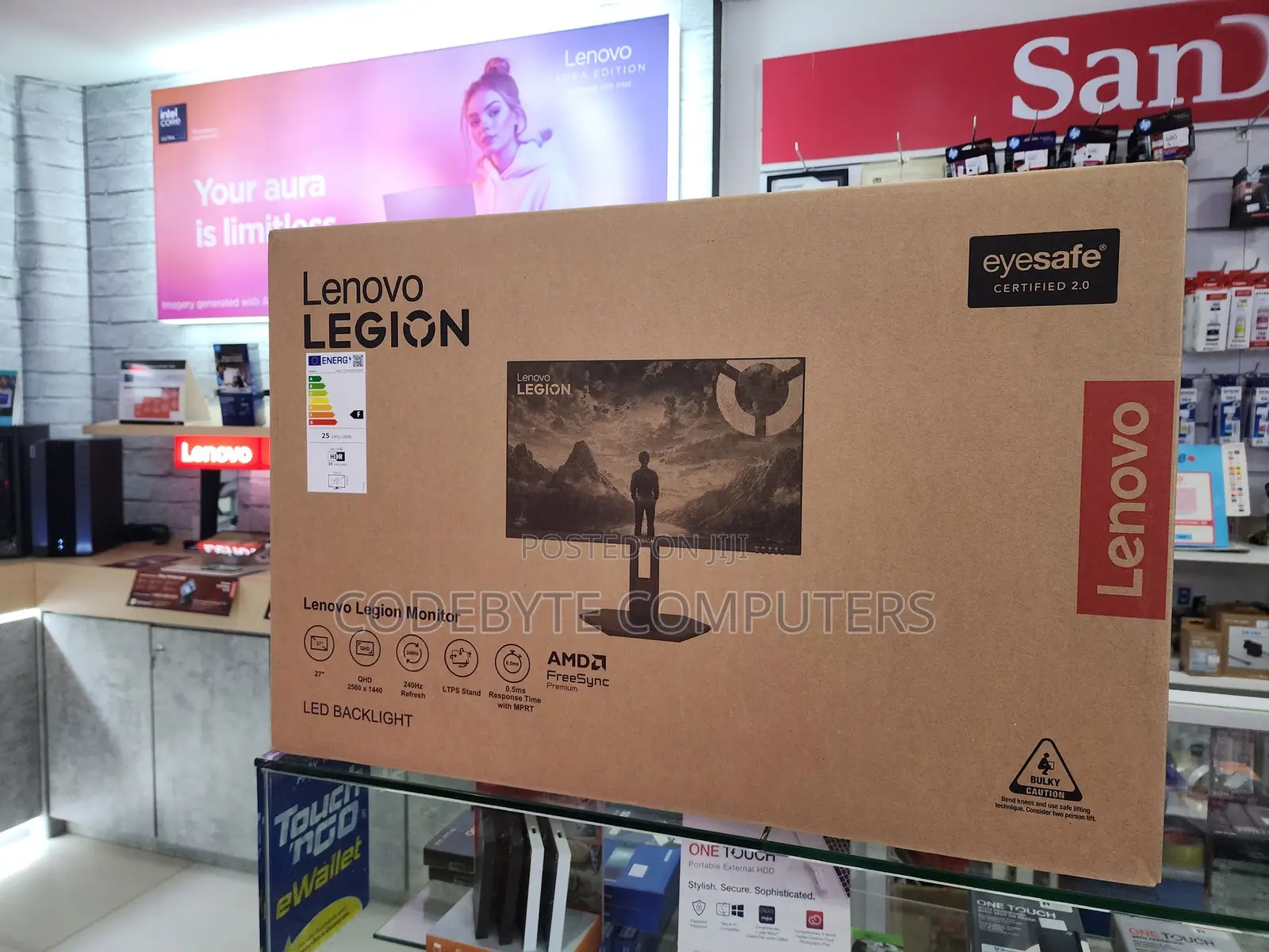 Lenovo Legion R32qc-30 31.5" Qhd Curved Gaming Monitor 180hz