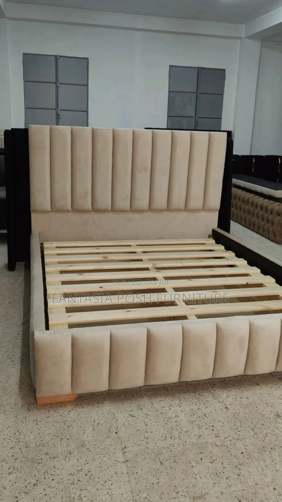5 by 6 Beige Chester Bed - Limited Offer!