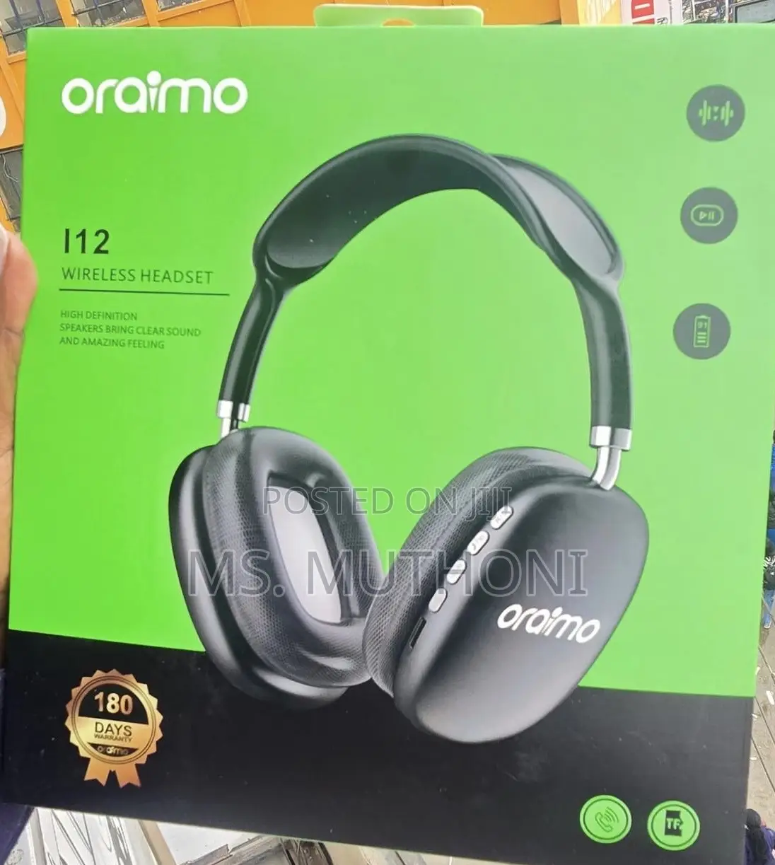 Oraimo I12 Wireless Headset.