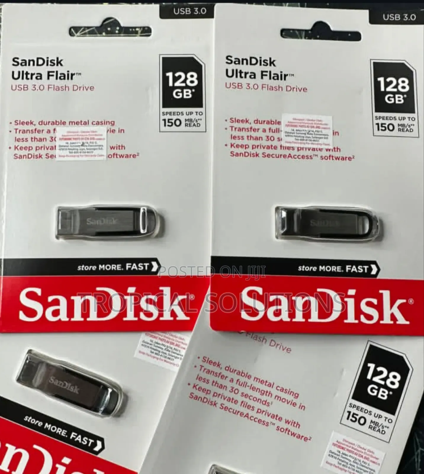 128gb Sandisk Ultra Flair 3.0 Usb Flash Drive 128gb