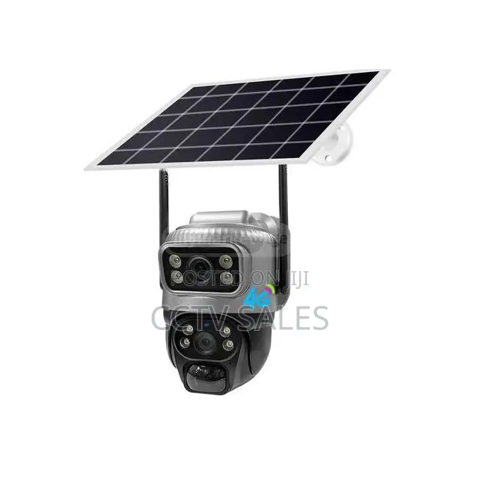 4g Dual Lens V380 Pro Solar Powered CCTV Camera With Audio