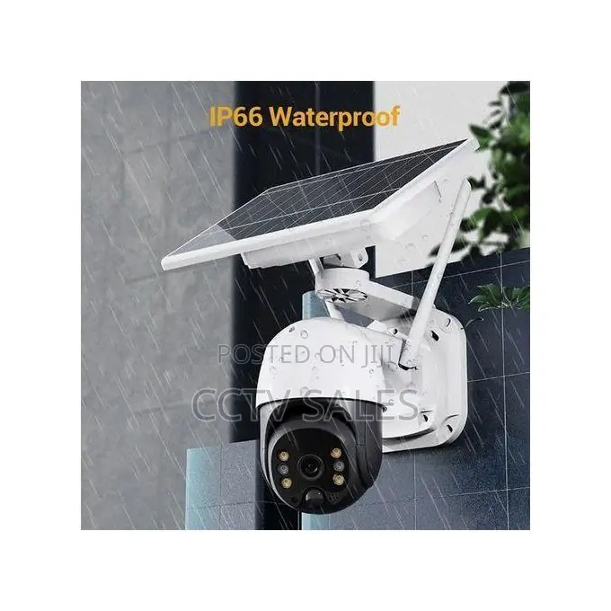 V360 Single Lens Wifi Solar Powered CCTV Camera With Audio