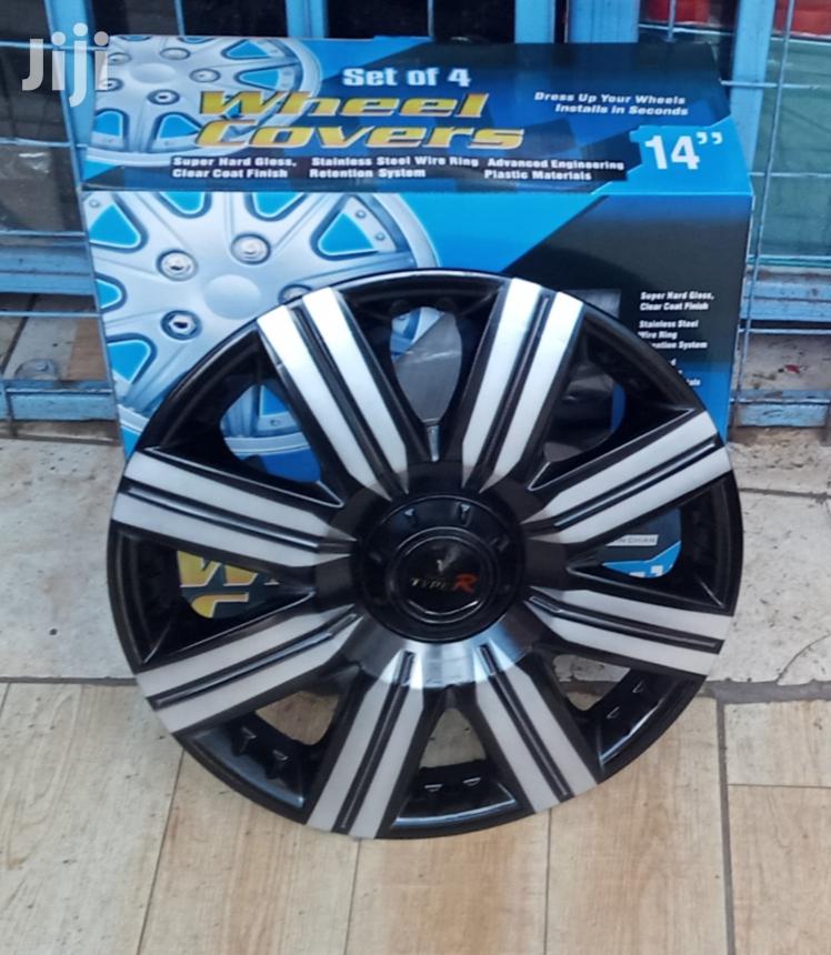 New Silver Black Wheel Cover, Free Delivery Within Nairobi Town.