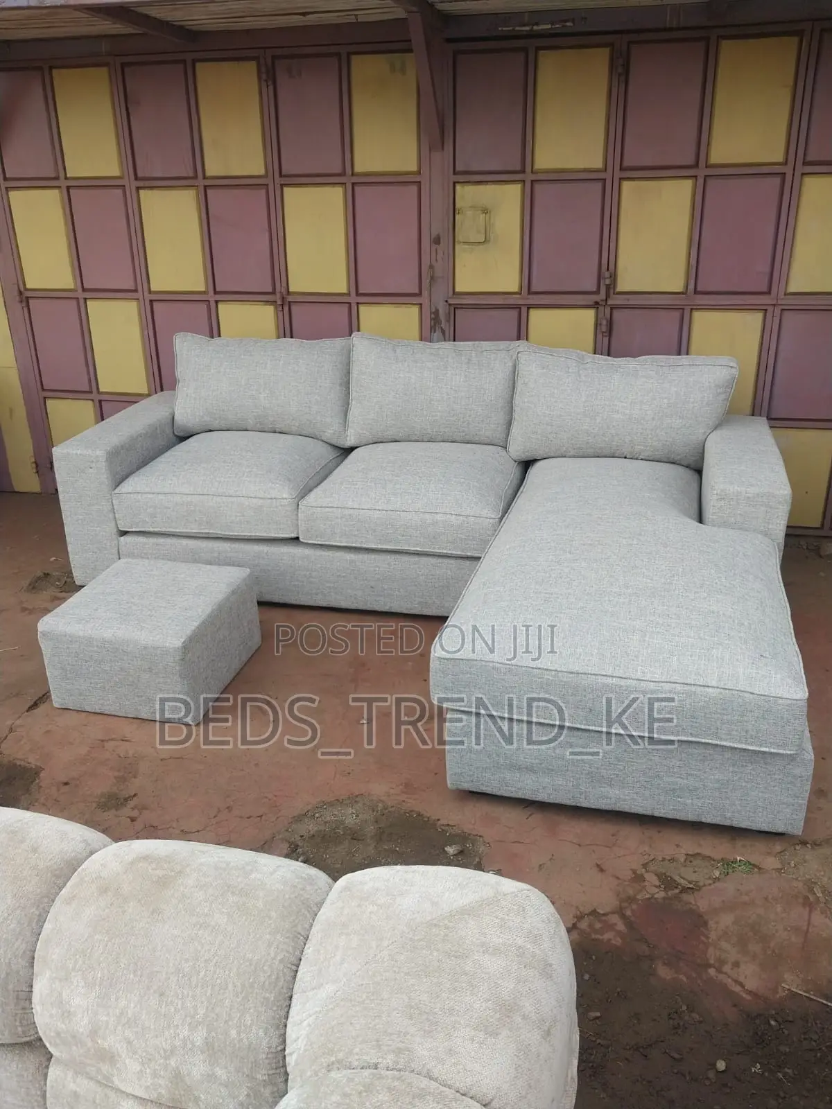 Perfect Match 6 Seater L Sofa With a Puff